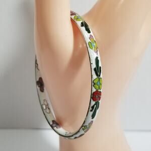 Vintage Cloisonne enamel bangle bracelet 1.1999